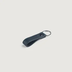 Adkins Blue Leather Keychain