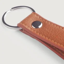 Adkins Brown Leather Keychain