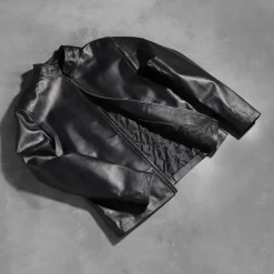Alex Black Leather Biker Jacket