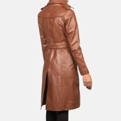Alice Brown Double Breasted Leather Coat
