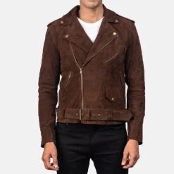 Allaric Alley Mocha Suede Biker Jacket