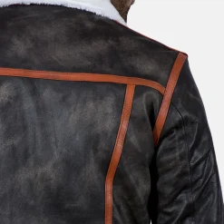 Alpine Brown Fur Leather Jacket