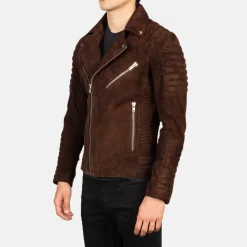 Armand Mocha Suede Biker Jacket