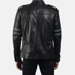 Armstrong Black Leather Biker Jacket