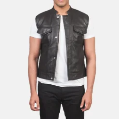 Atlas Moto Brown Leather Vest