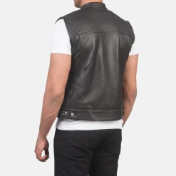 Atlas Moto Brown Leather Vest