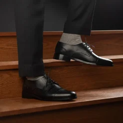 Attorney Derby Black Leather Shoes