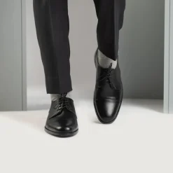 Attorney Derby Black Leather Shoes