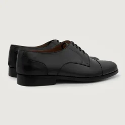 Attorney Derby Black Leather Shoes