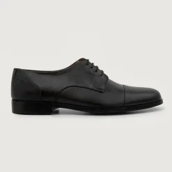 Attorney Derby Black Leather Shoes