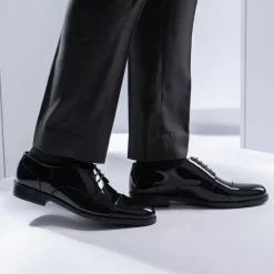 Attorney Derby Black Patent Leather Shoes