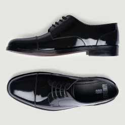 Attorney Derby Black Patent Leather Shoes