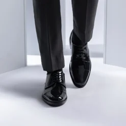 Attorney Derby Black Patent Leather Shoes