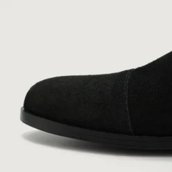 Attorney Derby Black Suede Leather Shoes