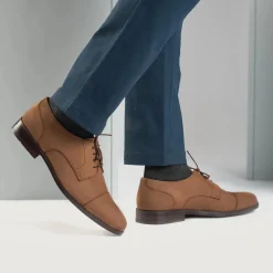 Attorney Derby Brown Nubuck Leather Shoes