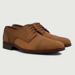 Attorney Derby Brown Nubuck Leather Shoes