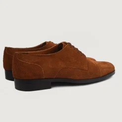 Attorney Derby Brown Suede Leather Shoes