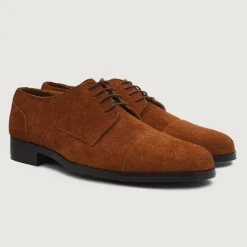 Attorney Derby Brown Suede Leather Shoes