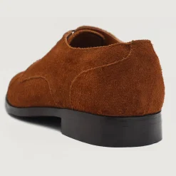 Attorney Derby Brown Suede Leather Shoes
