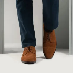 Attorney Derby Brown Suede Leather Shoes