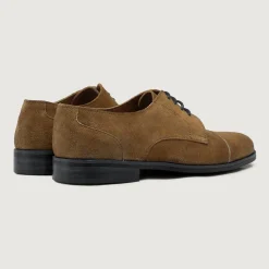 Attorney Derby Brown Suede Leather Shoes - StudGuard