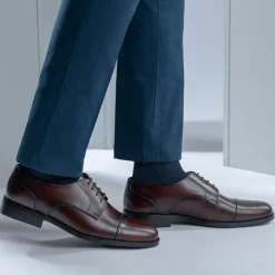 Attorney Derby Burnished Brown Leather Shoes
