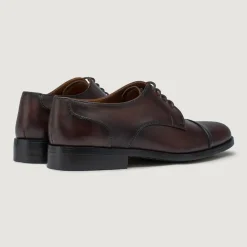 Attorney Derby Burnished Brown Leather Shoes