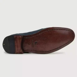 Attorney Derby Midnight Blue Suede Leather Shoes