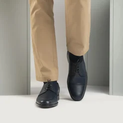 Attorney Derby Midnight Blue Leather Shoes