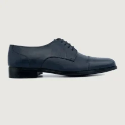 Attorney Derby Midnight Blue Leather Shoes