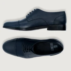 Attorney Derby Midnight Blue Leather Shoes