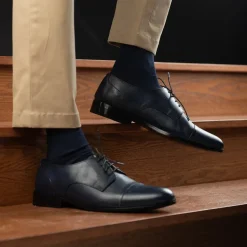 Attorney Derby Midnight Blue Leather Shoes