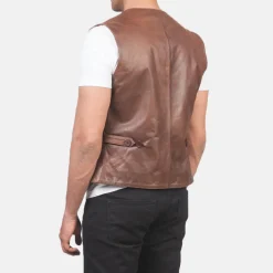 Auden Brown Leather Vest