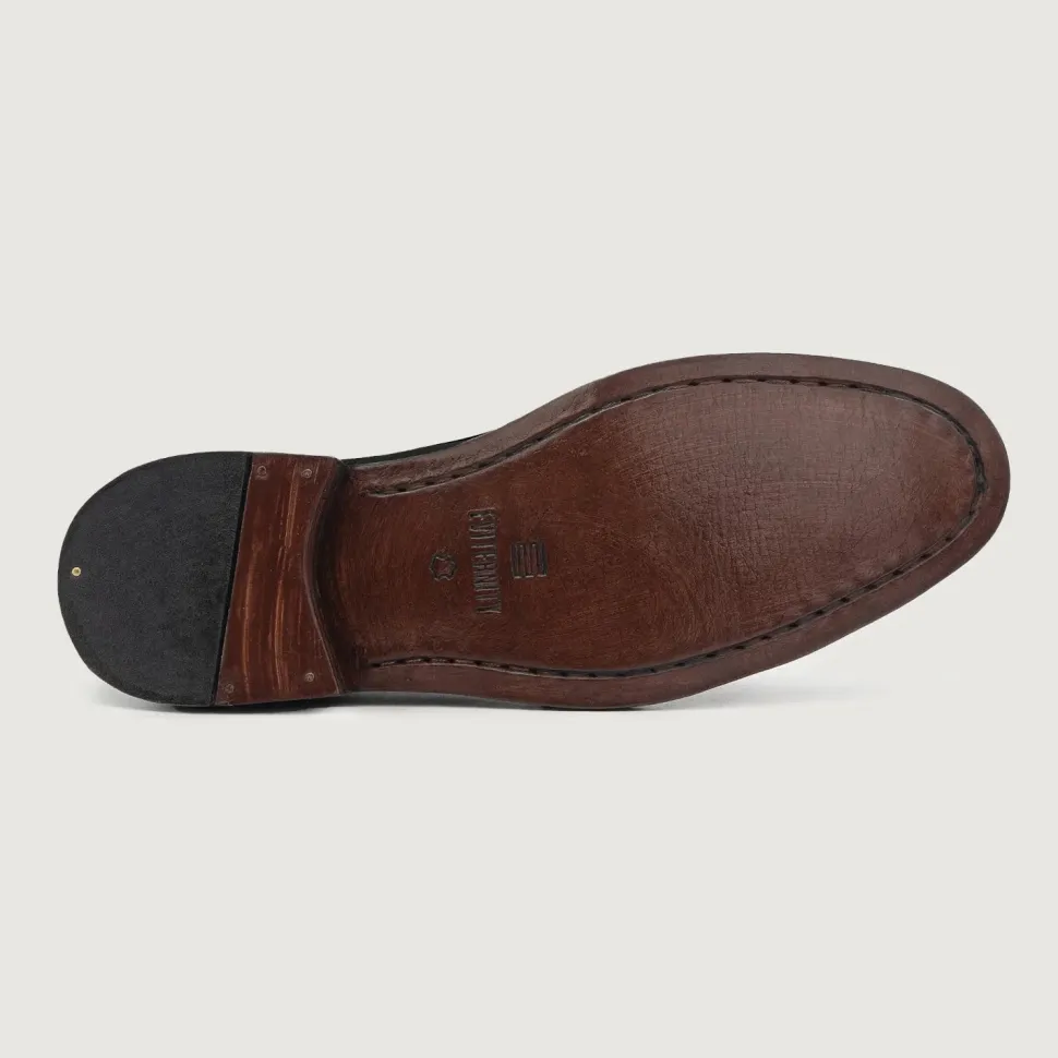 Baxton Black Leather Loafers