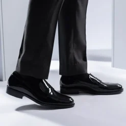 Baxton Black Patent Leather Loafers