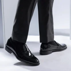 Baxton Black Patent Leather Loafers