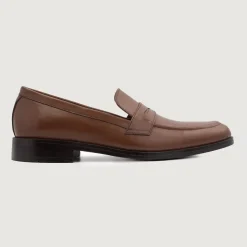 Baxton Brown Leather Loafers