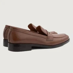 Baxton Brown Leather Loafers