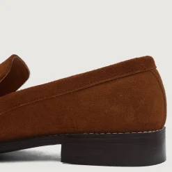 Baxton Brown Suede Leather Loafers