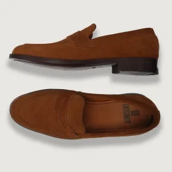 Baxton Brown Suede Leather Loafers