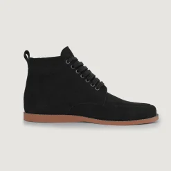 Bearman Moc Toe Black Suede Boots