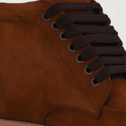 Bearman Moc Toe Brown Suede Boots