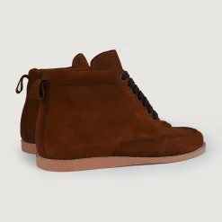 Bearman Moc Toe Brown Suede Boots
