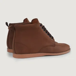 Bearman Moc Toe Pull-up Brown Leather Boots