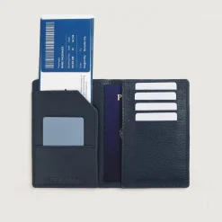 Bernardi Blue Leather Travel Wallet