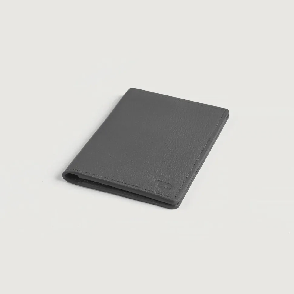 Bernardi Grey Leather Travel Wallet