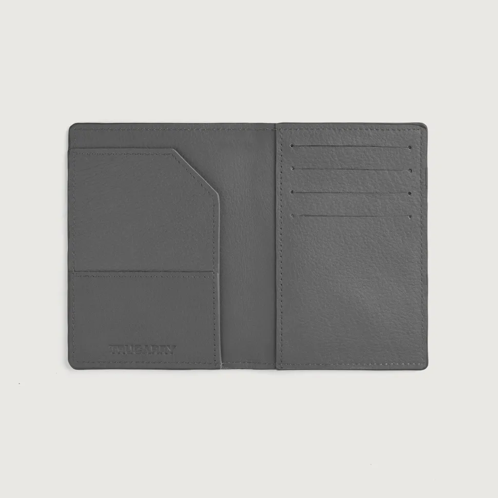 Bernardi Grey Leather Travel Wallet