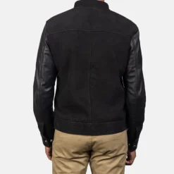 Blain Black Hybrid Bomber Jacket