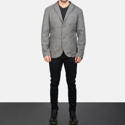 Borges Grey Wool Blazer