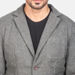 Borges Grey Wool Blazer